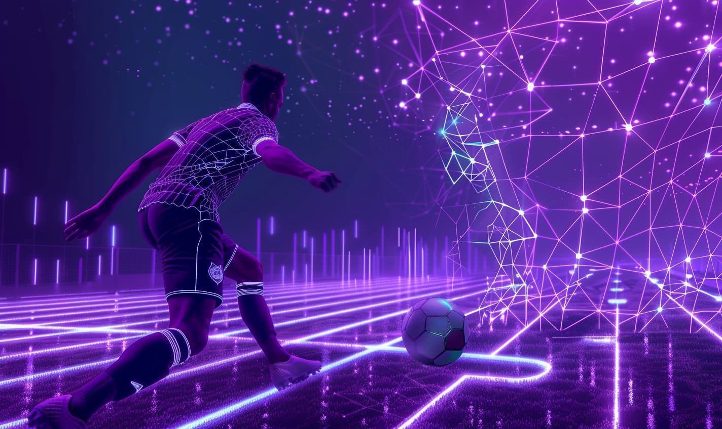Ilustrasi permainan virtual sports dengan animasi modern di fokus77